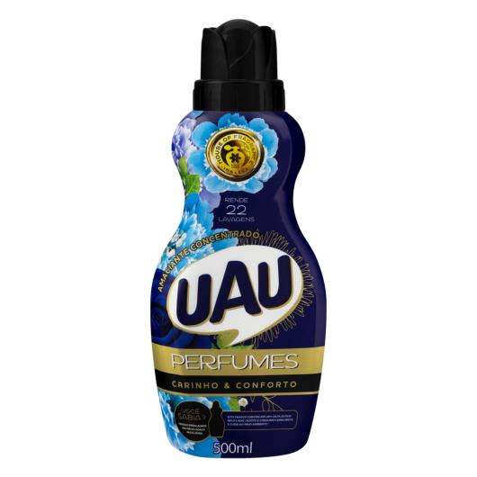 Amaciante Concentrado Uau Carinho & Conforto Frasco 500ml - Imagem em destaque