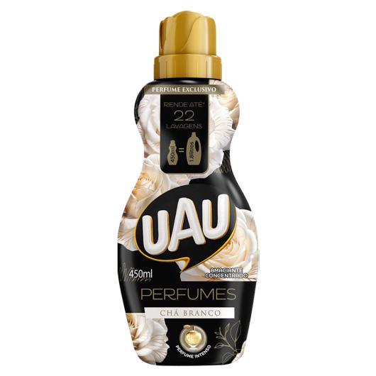 Amaciante Concentrado Uau Perfumes Chá Branco Frasco 450ml - Imagem em destaque
