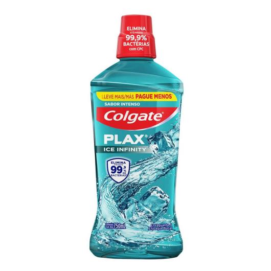 Enxaguante Bucal Colgate Plax Zero Álcool Ice Infinity Frasco 750ml Leve Mais Pague Menos - Imagem em destaque