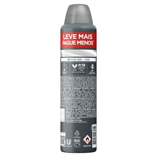 Antitranspirante Aerossol Dove Men+Care sem Perfume 250ml Spray Leve Mais Pague Menos - Imagem em destaque