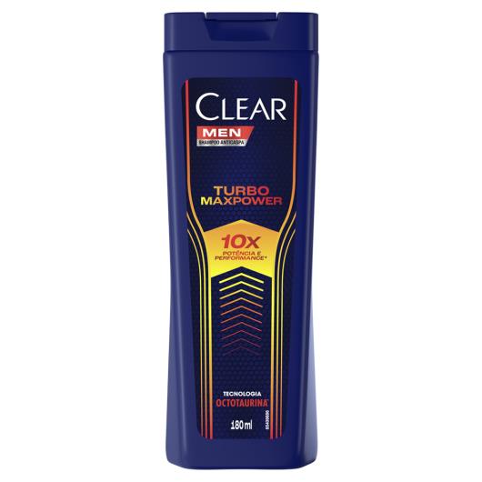Shampoo Anticaspa Clear Men Turbo Max Power Frasco 180ml - Imagem em destaque