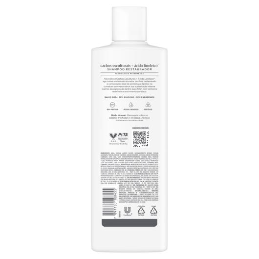 Shampoo Dove Cachos Esculturais + Ácido Linoleico Frasco 350ml - Imagem em destaque
