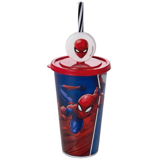 Copo Plasútil com PIN Homem Aranha 500ml - Imagem em destaque