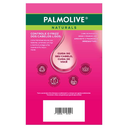 Kit Shampoo + Condicionador Palmolive Naturals Lisos Radiantes 315ml Cada - Imagem em destaque