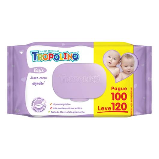 Toalha Umedecida Tropolino Pague 100 Leve 120 Unidades - Imagem em destaque
