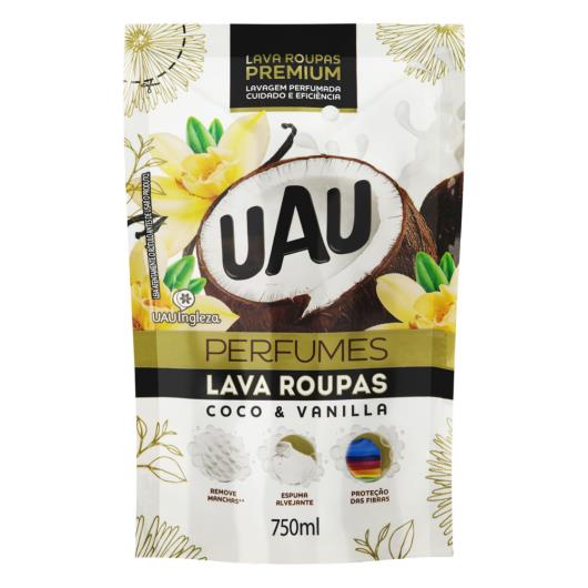 Lava-Roupas Uau Perfumes Coco & Vanilla Premium Sachê 750ml - Imagem em destaque