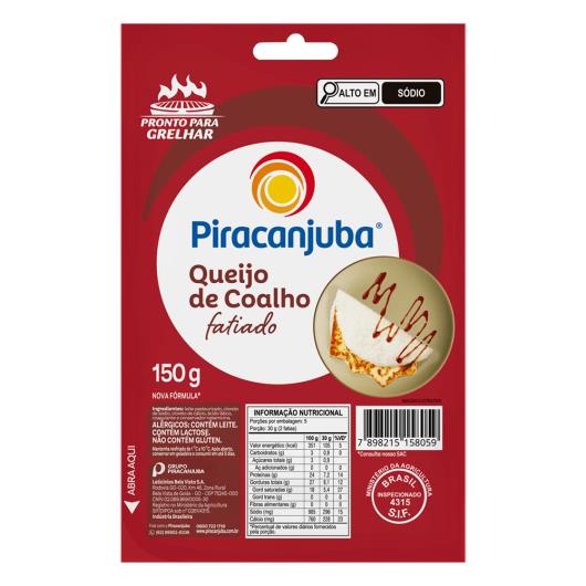 Queijo Coalho Fatiado Piracanjuba 150g - Imagem em destaque