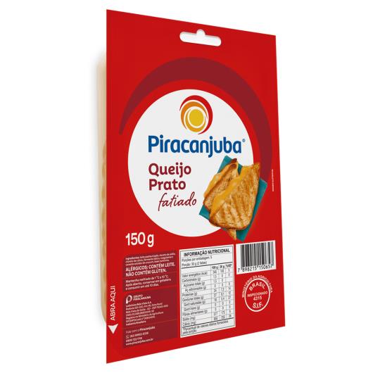 Queijo Prato Piracanjuba Fatiado 150g - Imagem em destaque