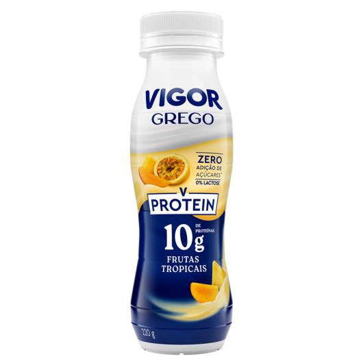 Iogurte Grego Vigor Protein Frutas Tropicais Zero Lactose Frasco 220g - Imagem em destaque