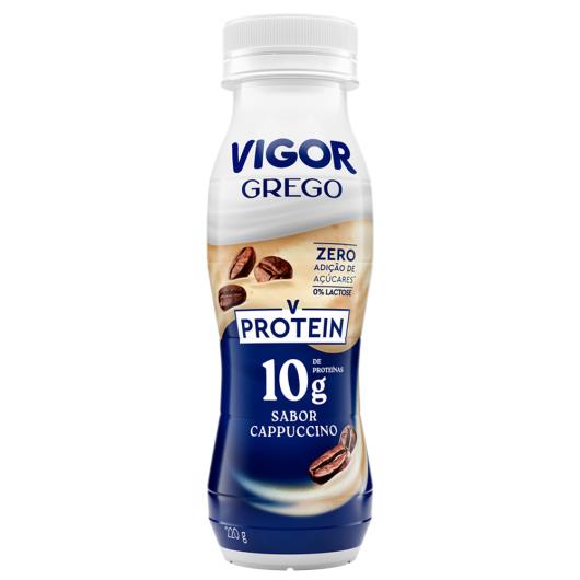 Iogurte Grego Vigor Protein Cappuccino Zero Lactose Frasco 220g - Imagem em destaque
