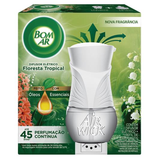 Difusor de Ambiente Elétrico Bom Ar Air Wick Floresta Tropical Caixa Grátis Refil 16ml - Imagem em destaque