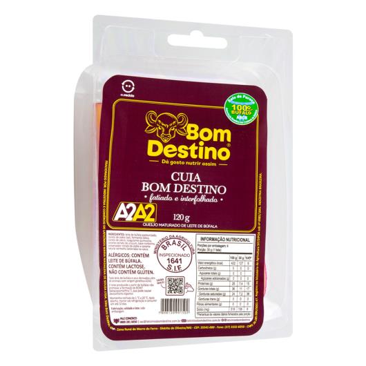 Queijo Tipo Cuia de Búfala Bom Destino Fatiado 120g - Imagem em destaque