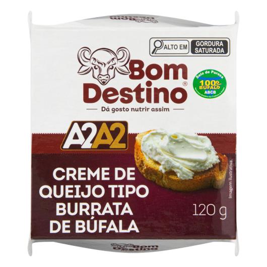 Creme de Queijo Tipo Burrata de Búfala Bom Destino Caixa 120g - Imagem em destaque