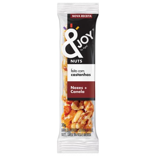 Barra de Cereal &Joy Nozes e Canela 30g - Imagem em destaque