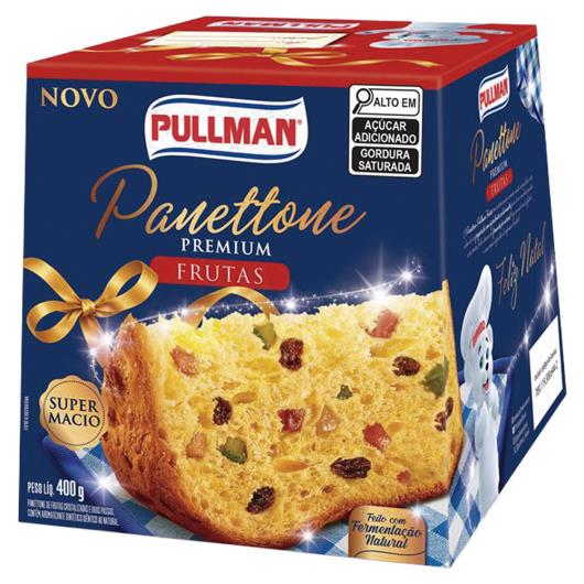 Panettone Pullman Premium Frutas Cristalizadas e Uvas-Passas Caixa 400g - Imagem em destaque