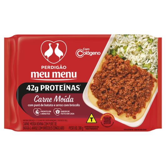 Carne Moída Perdigão Meu Menu com Purê de Batata e Arroz com Brócolis Congelado 300g - Imagem em destaque