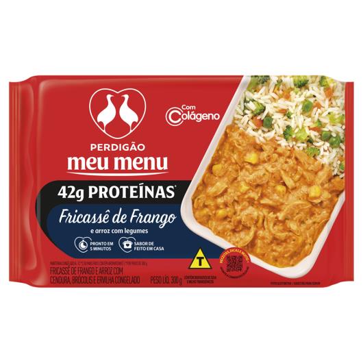 Fricassê de Frango Perdigão Meu Menu Arroz com Legumes Congelado 300g - Imagem em destaque