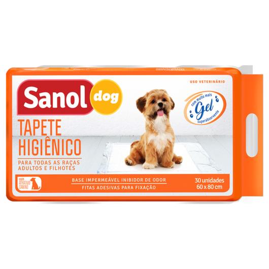 Tapete Higiênico para Cães Sanol Dog 60cm x 80cm Pacote 30 Unidades - Imagem em destaque