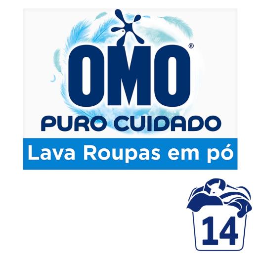 Lava-Roupas em Pó Omo Puro Cuidado Caixa 800g - Imagem em destaque