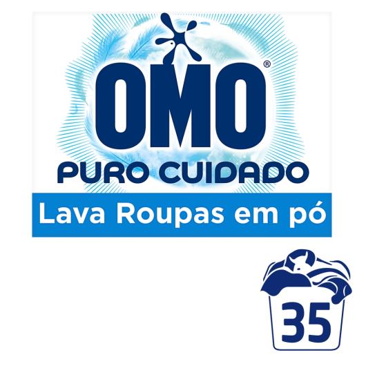 Lava-Roupas em Pó Omo Puro Cuidado Caixa Caixa 2kg Tamanho Família - Imagem em destaque