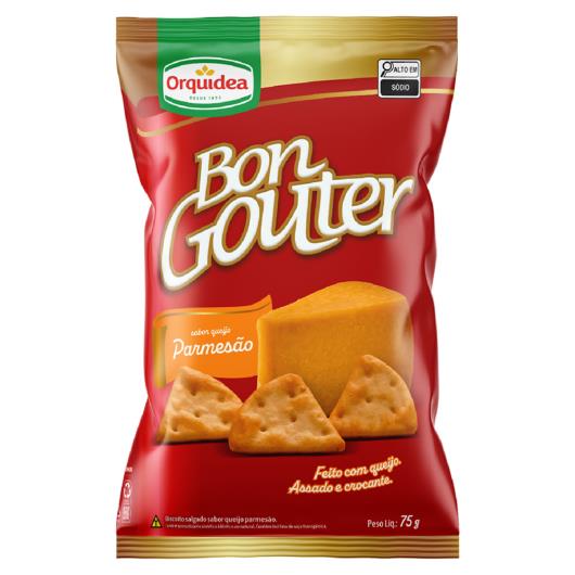 Biscoito Orquídea Bon Gouter Queijo Parmesão Pacote 75g - Imagem em destaque