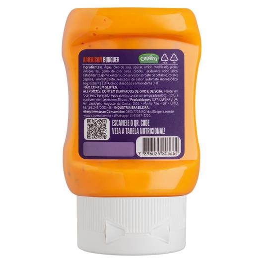 Molho para Hambúrguer Cepêra American Burger Squeeze 190g - Imagem em destaque