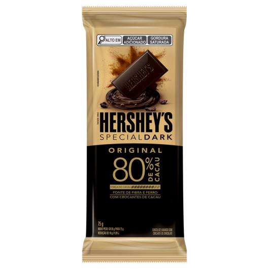 Chocolate Amargo Hershey's Special Dark 80% Cacau Original 75g - Imagem em destaque