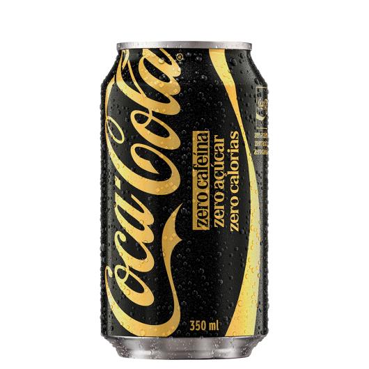 Refrigerante zero cafeína Coca Cola Lata - 350ml
 - Imagem em destaque