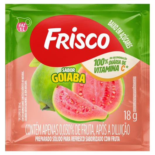 Refresco em Pó Frisco Goiaba Pacote 18g - Imagem em destaque
