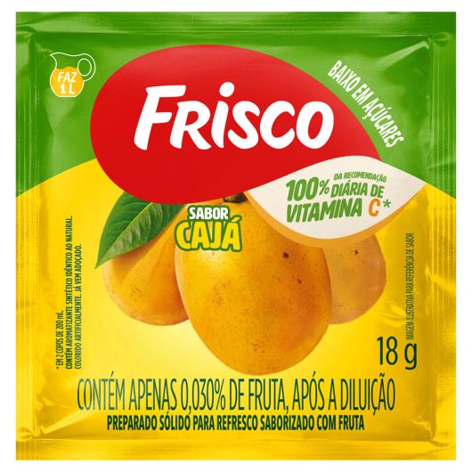 Refresco em Pó Frisco Cajá Pacote 18g - Imagem em destaque