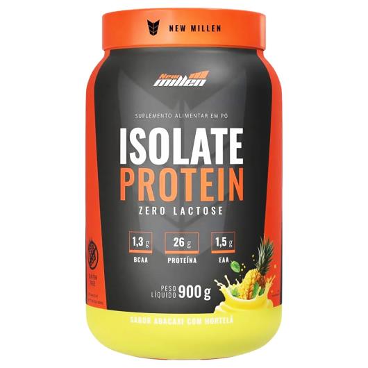 Suplemento Alimentar New Millen Isolate Protein Abacaxi com Hortelã Zero Lactose 900g - Imagem em destaque