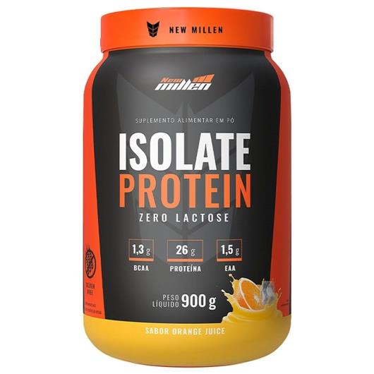 Suplemento Alimentar New Millen Isolate Protein Orange Juice Zero Lactose 900g - Imagem em destaque