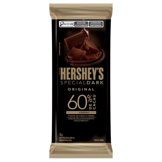 Chocolate Amargo Hershey's Special Dark  60% Cacau Tradicional 75g - Imagem em destaque