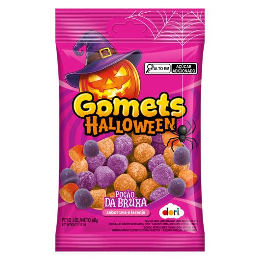 Bala Dori Gomets Halloween Uva e Laranja Poção da Bruxa Pacote 60g - Imagem em destaque