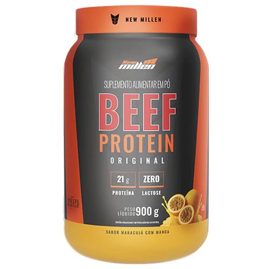 Suplemento Alimentar New Millen Beef Protein Maracujá e Manga Zero Lactose 900g - Imagem em destaque