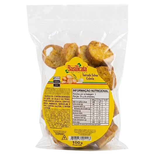 Torrada Basilicata Cebola 100g - Imagem em destaque