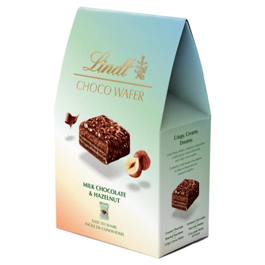 Choco Wafer Lindt com Pedaços de Avelãs Caixa 135g - Imagem em destaque