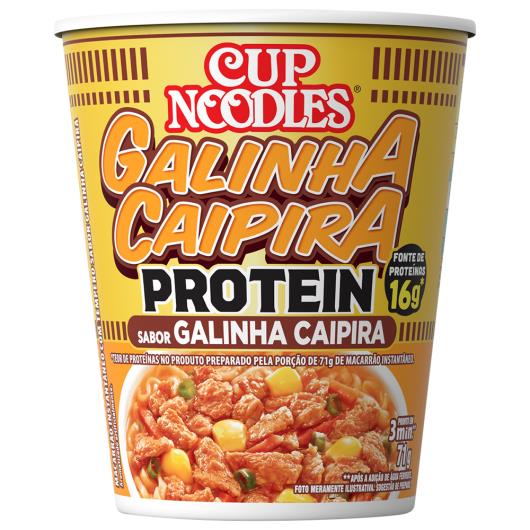 Macarrão Instantâneo Cup Noodles Protein Galinha Caipira Copo 71g - Imagem em destaque