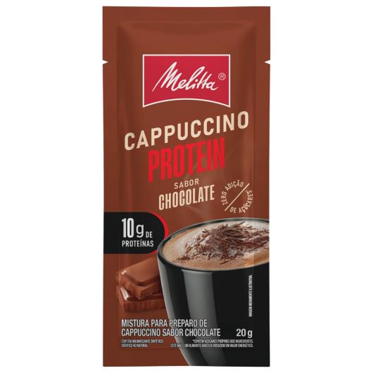 Cappuccino Solúvel Melitta Chocolate Protein Envelope 20g - Imagem em destaque