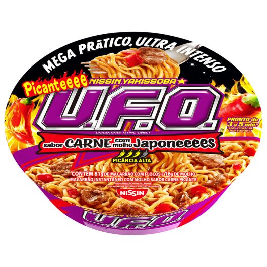 Macarrão Instantâneo Nissin U.F.O. Yakissoba Carne Picante 97g - Imagem em destaque