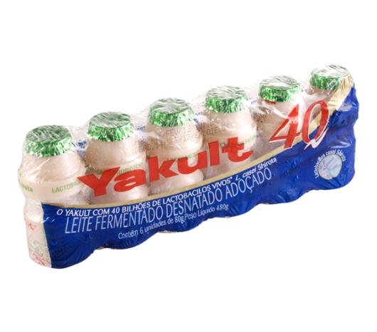 Leite fermentado Yakult 40 6x80g  480g  - Imagem em destaque