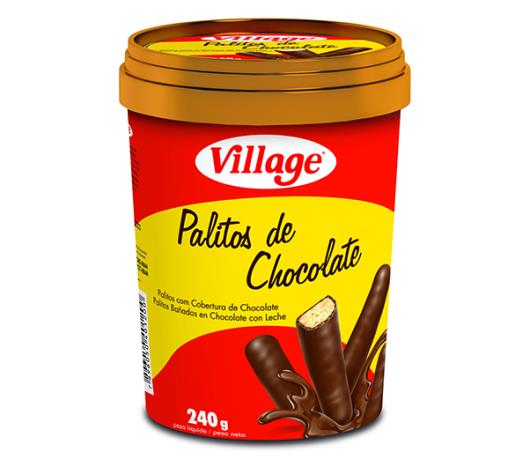 Palito de chocolate Village pote 240g - Imagem em destaque