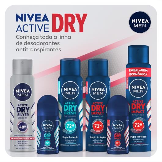 Desodorante Antitranspirante Roll On Nivea Dry Impact 50ml - Imagem em destaque