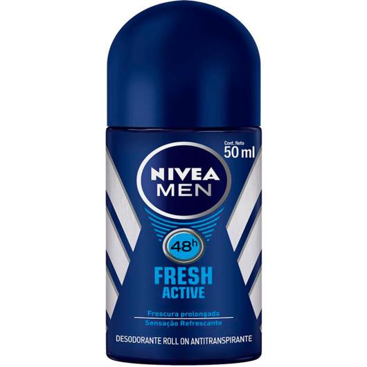Desodorante Nivea roll on for men fresh active 50ml - Imagem em destaque