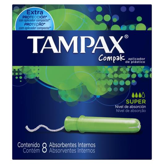 Absorventes Internos Tampax Compak Super 8 Unidades - Imagem em destaque