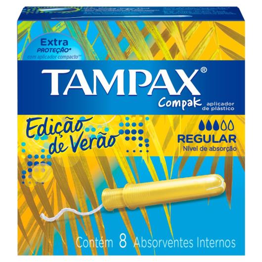 Absorventes Internos Tampax Compak Regular 8 Unidades - Imagem em destaque