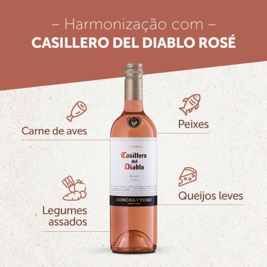 Vinho Chileno Rosé Seco Reserva Casillero del Diablo Garrafa 750ml - Imagem em destaque
