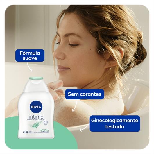 NIVEA Sabonete Líquido Íntimo Natural 250ml - Imagem em destaque