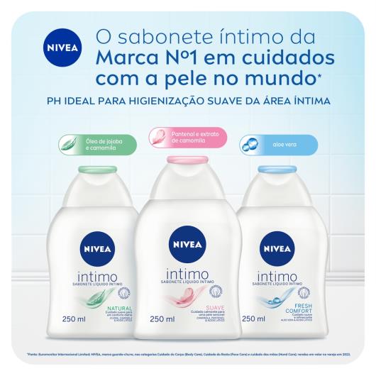 NIVEA Sabonete Líquido Íntimo Natural 250ml - Imagem em destaque