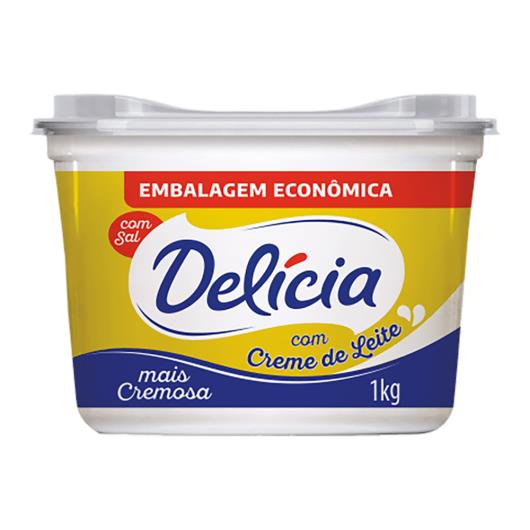 Margarina com Sal Delícia + Sabor e Cremosidade Pote 1kg Embalagem Econômica - Imagem em destaque